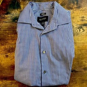 Purplish-Blue Kenneth Cole Awearness Extreme Slim Fit Dress Shirt